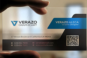 Изготовление визиток из прозрачного пластика в Красноярске